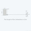 4.2M Retractable Clothesline | Wall-Mounted Drying Rope – SOUKLY UAE