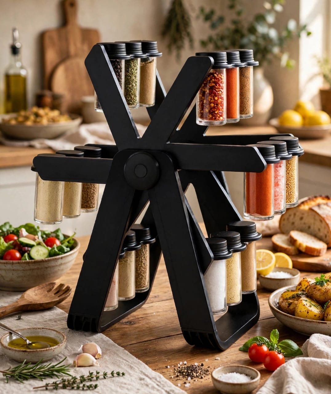 18 Jar Rotating Spice Rack