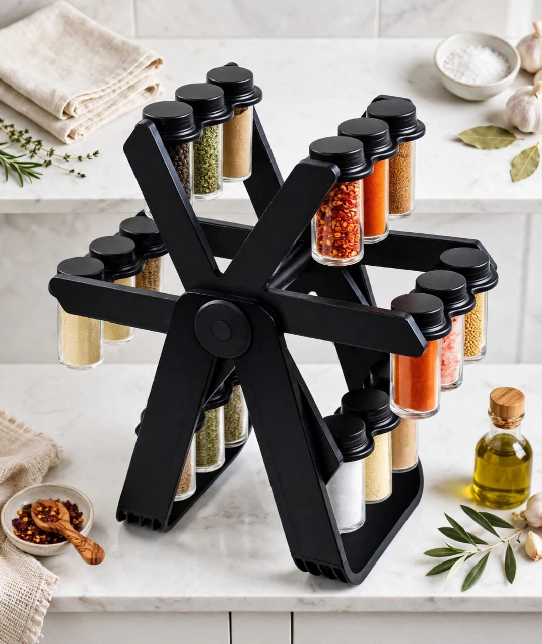 18 Jar Rotating Spice Rack