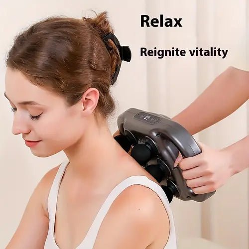 Six-Head Fascial Massage Gun – Deep Tissue Muscle Massager