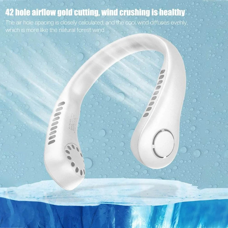 Bladeless Neck Fan | Rechargeable Wearable Fan UAE – SOUKLY