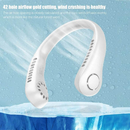 Bladeless Neck Fan | Rechargeable Wearable Fan UAE – SOUKLY